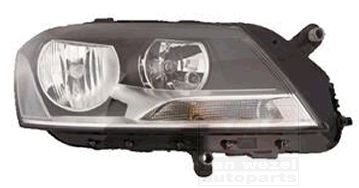VAN WEZEL 5740962 Headlight Right, H7/H7, Crystal clear, for right-hand traffic, with motor for headlamp levelling, PX26d