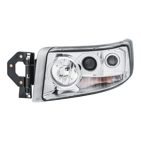 HELLA 1EL 011 899-371 Headlight Left, PY21W, W5W, H7/H1/H3, H7, H1, H3, Halogen, 24V, with position light, with low beam, with front fog light, with high beam, for right-hand traffic, with bulbs