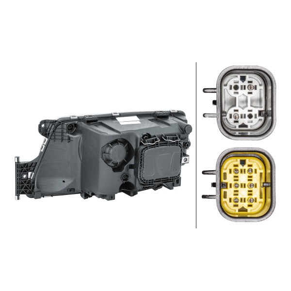 HELLA Right, H7/H7, PY21W, Halogen, 24V, with indicator, with position light, with low beam, with high beam, without daytime running light, for right-hand traffic, with bulbs Left-hand/Right-hand Traffic: for right-hand traffic, Vehicle Equipment: for vehicles with headlight levelling (electric) Front lights 1EH 354 987-061 buy