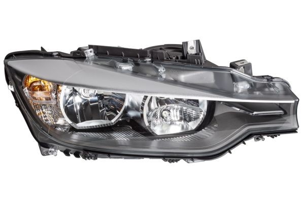 HELLA 1EJ 354 983-021 Headlight Right, H7/H7, PY21W, H6W, FF, Halogen, 12V, with indicator, with high beam, with daytime running light, with position light, with low beam, for right-hand traffic, with bulbs