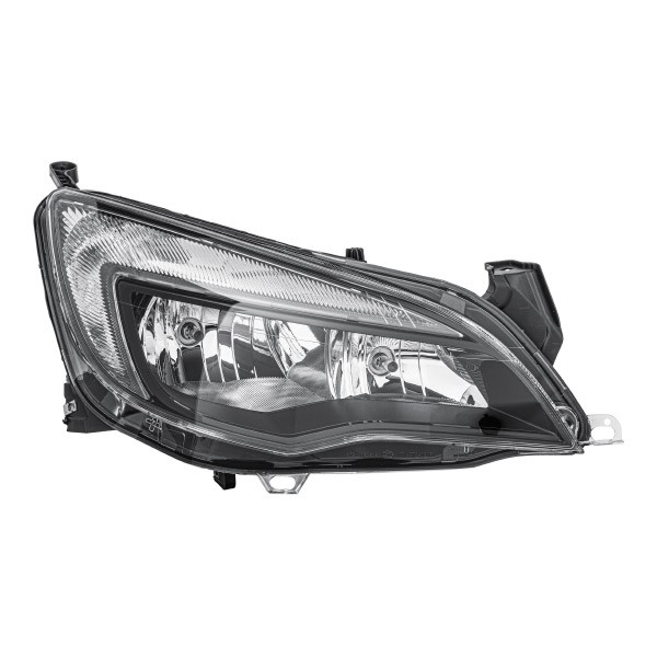 E1 2820 HELLA Right, H7/H7, W21/5W, Halogen, FF, 12V, with high beam, with low beam, with position light, with daytime running light, for right-hand traffic, with bulbs, with motor for headlamp levelling Left-hand/Right-hand Traffic: for right-hand traffic Front lights 1EG 010 011-621 buy