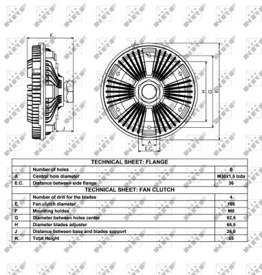 OEM-quality NRF 49040 Engine fan clutch