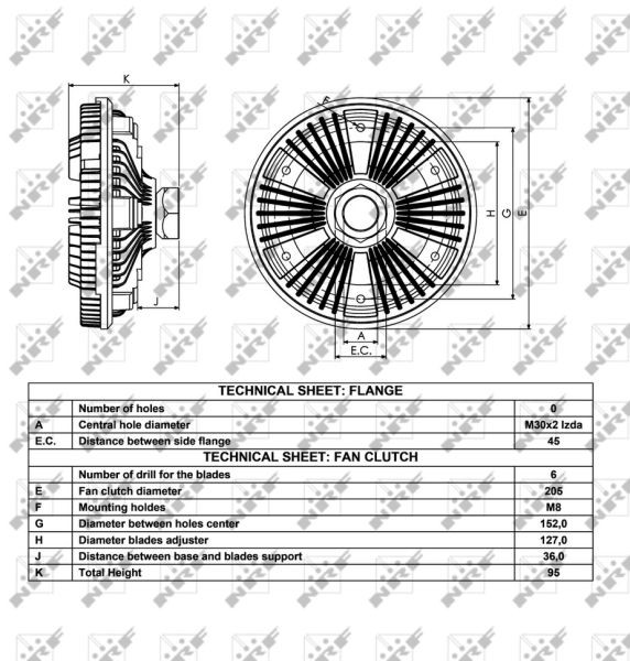 OEM-quality NRF 49053 Engine fan clutch