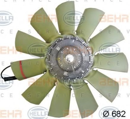 HELLA Ø: 682 mm, HELLA BLACK MAGIC Cooling Fan 8MV 376 791-631 buy