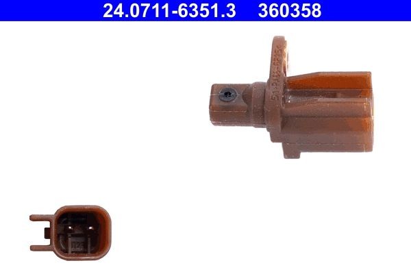 Ford MONDEO Wheel speed sensor 7448566 ATE 24.0711-6351.3 online buy