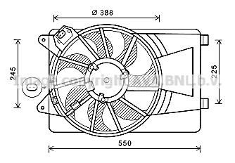 AA210F002 PRASCO AL7518 Fan, radiator 50512108