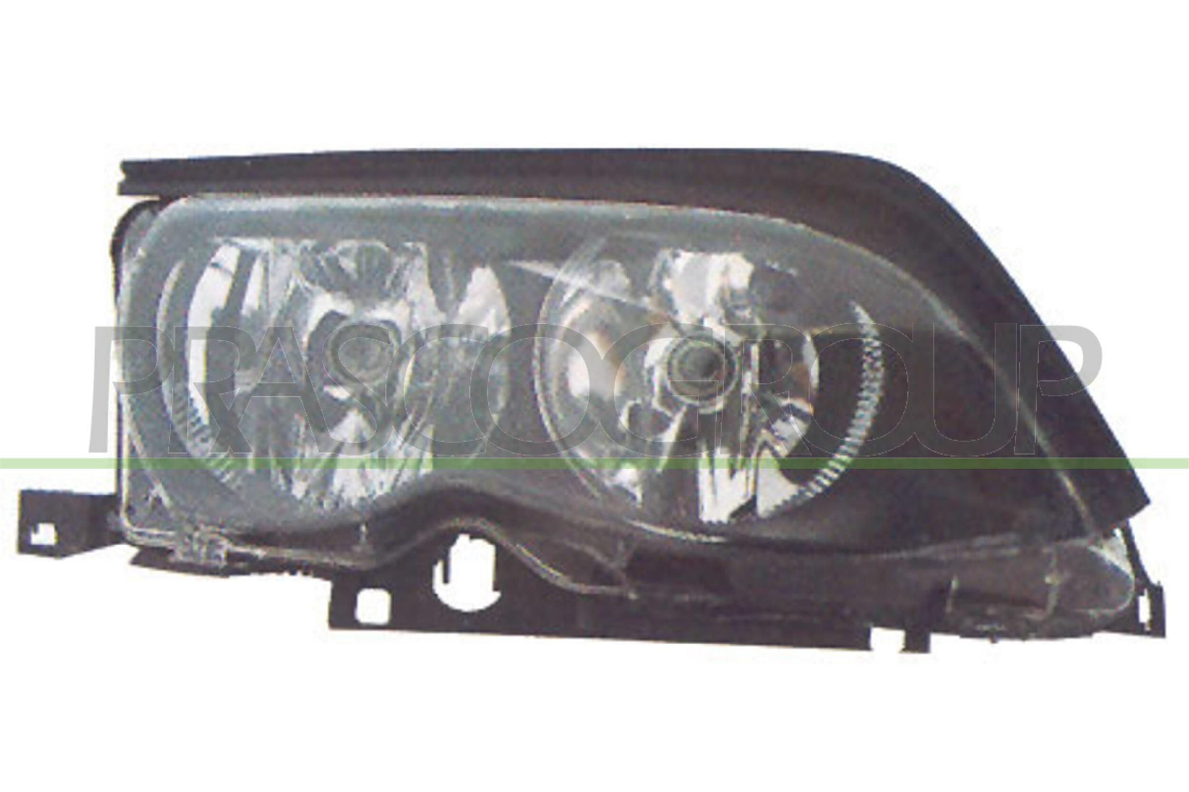PRASCO BM0204903 Headlight Right, H7/H7, FF, black, for right-hand traffic, with electric motor, with motor for headlamp levelling