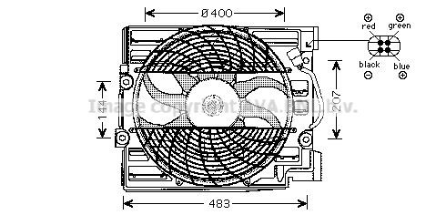 BMW X3 Cooling fan 7451375 PRASCO BW7509 online buy