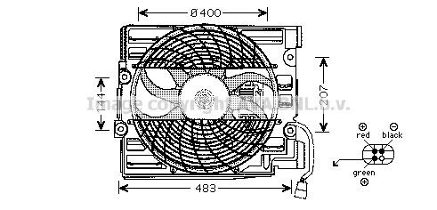 BM044F002 PRASCO BW7510 Fan, radiator 6 919 057
