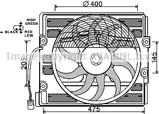 PRASCO D1: 400 mm, 270W Cooling Fan BW7512 buy