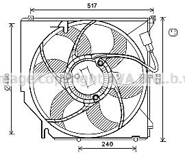 PRASCO D1: 490 mm, 400W Cooling Fan BW7520 buy