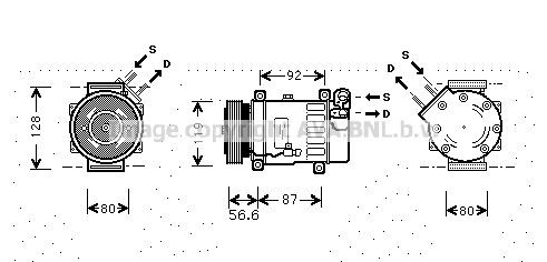 PRASCO CNAK238 AC compressor clutch 6453-NK