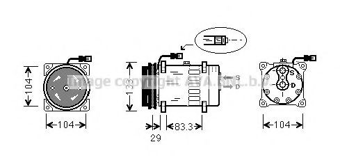PRASCO DFK025 Klimakompressor für DAF 85 LKW in Original Qualität