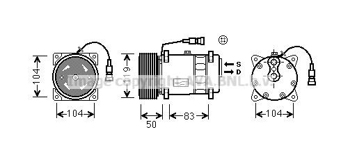 DFK038 PRASCO Klimakompressor DAF 95 XF