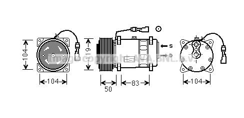 DFK057 PRASCO Klimakompressor DAF CF 65
