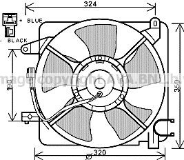 DW324F001 PRASCO DW7519 Fan, radiator 96395500