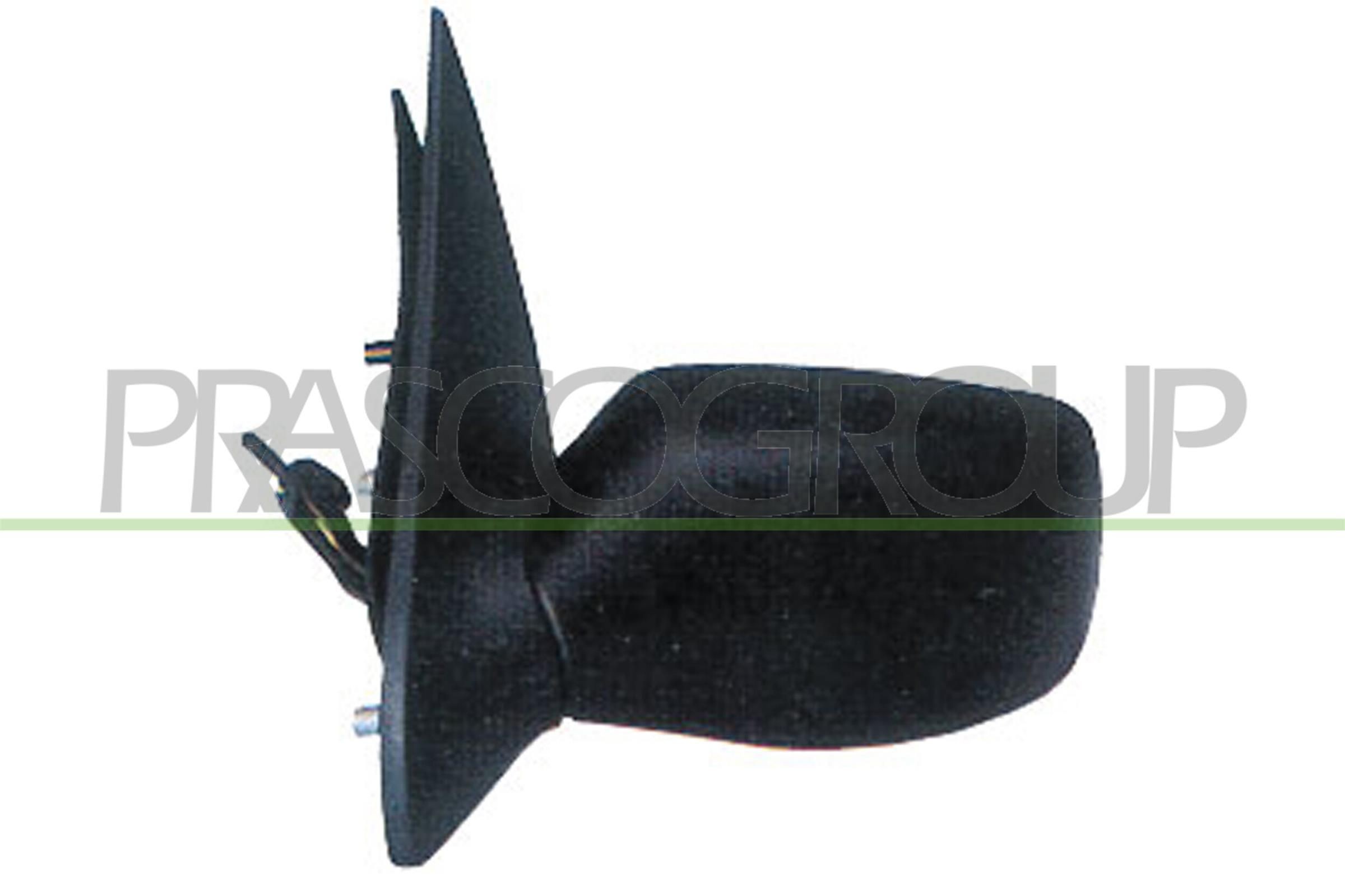 PRASCO Left, black, Manual, Internal Adjustment, Control: cable pull Side mirror FD0287114 buy