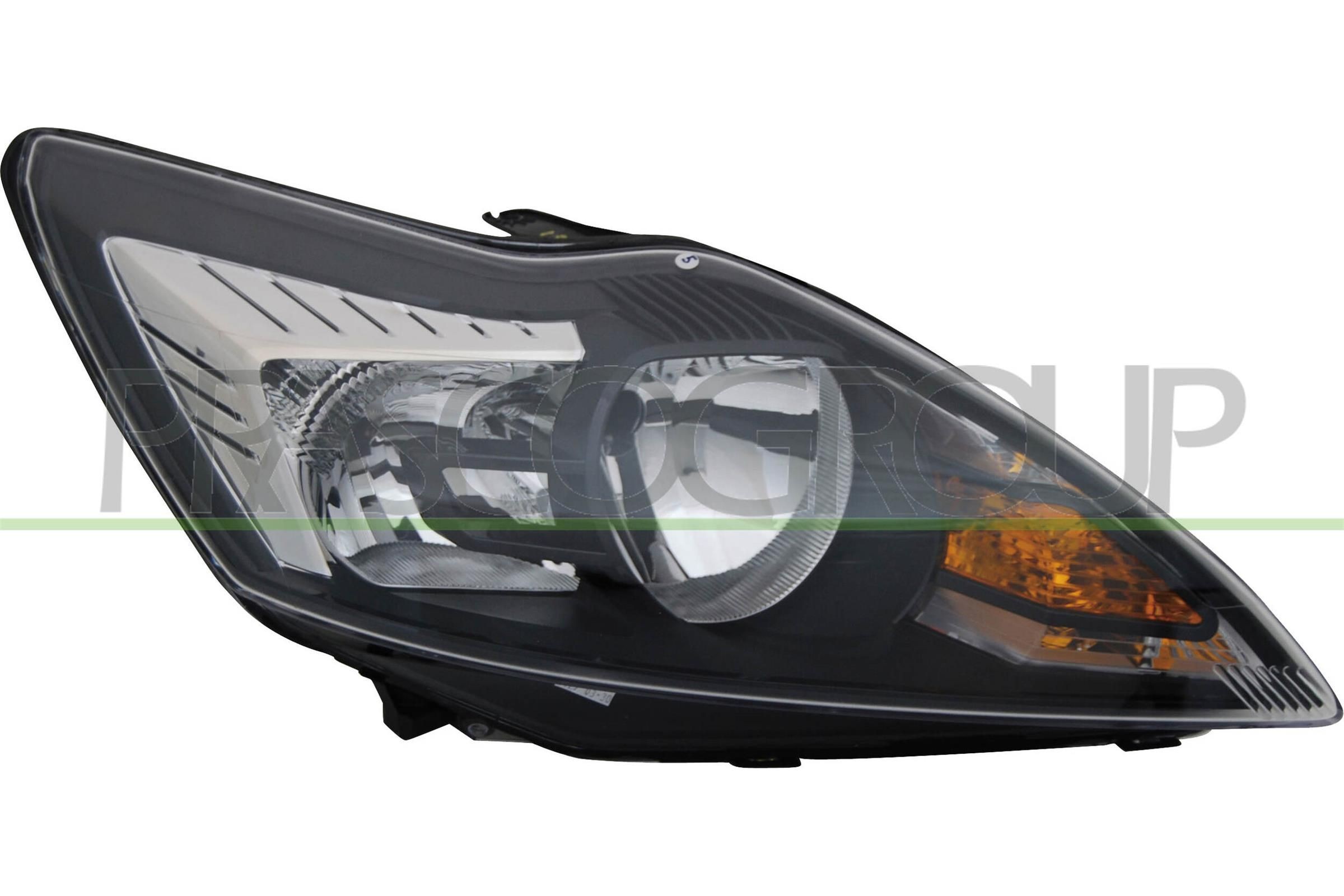 PRASCO FD4264913 Headlight Right, H7, H1, chrome/black, with motor for headlamp levelling