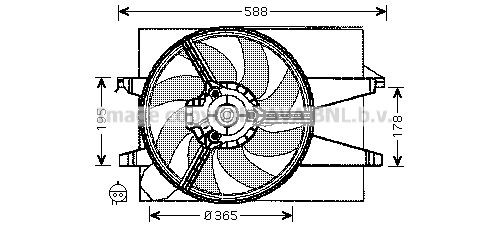 PRASCO FD7542 Fan, radiator 1495674
