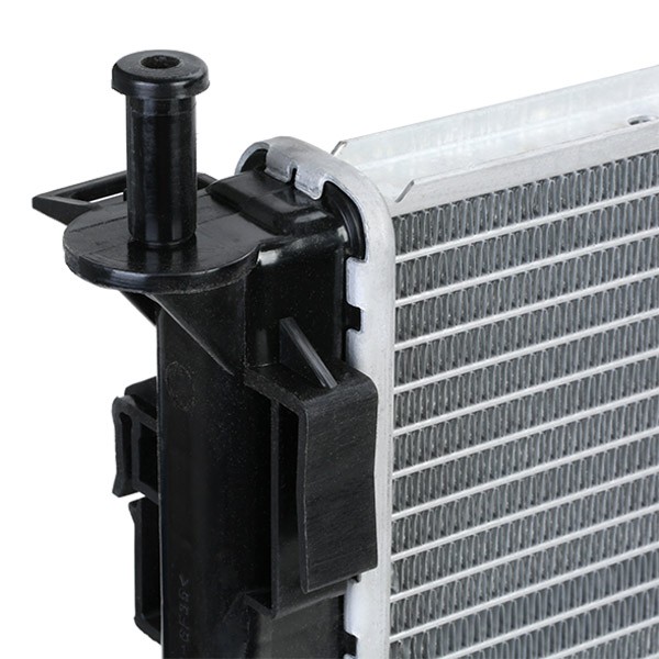 PRASCO FD110R005 Engine radiator Aluminium, 670 x 470 x 23 mm, with quick couplers, Mechanically jointed cooling fins