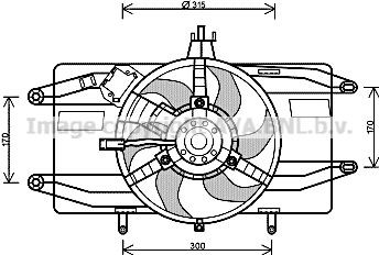 OE Original Lüfter Motorkühlung PRASCO FT7555