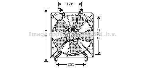 Original HD7511 PRASCO Cooling fan assembly HONDA