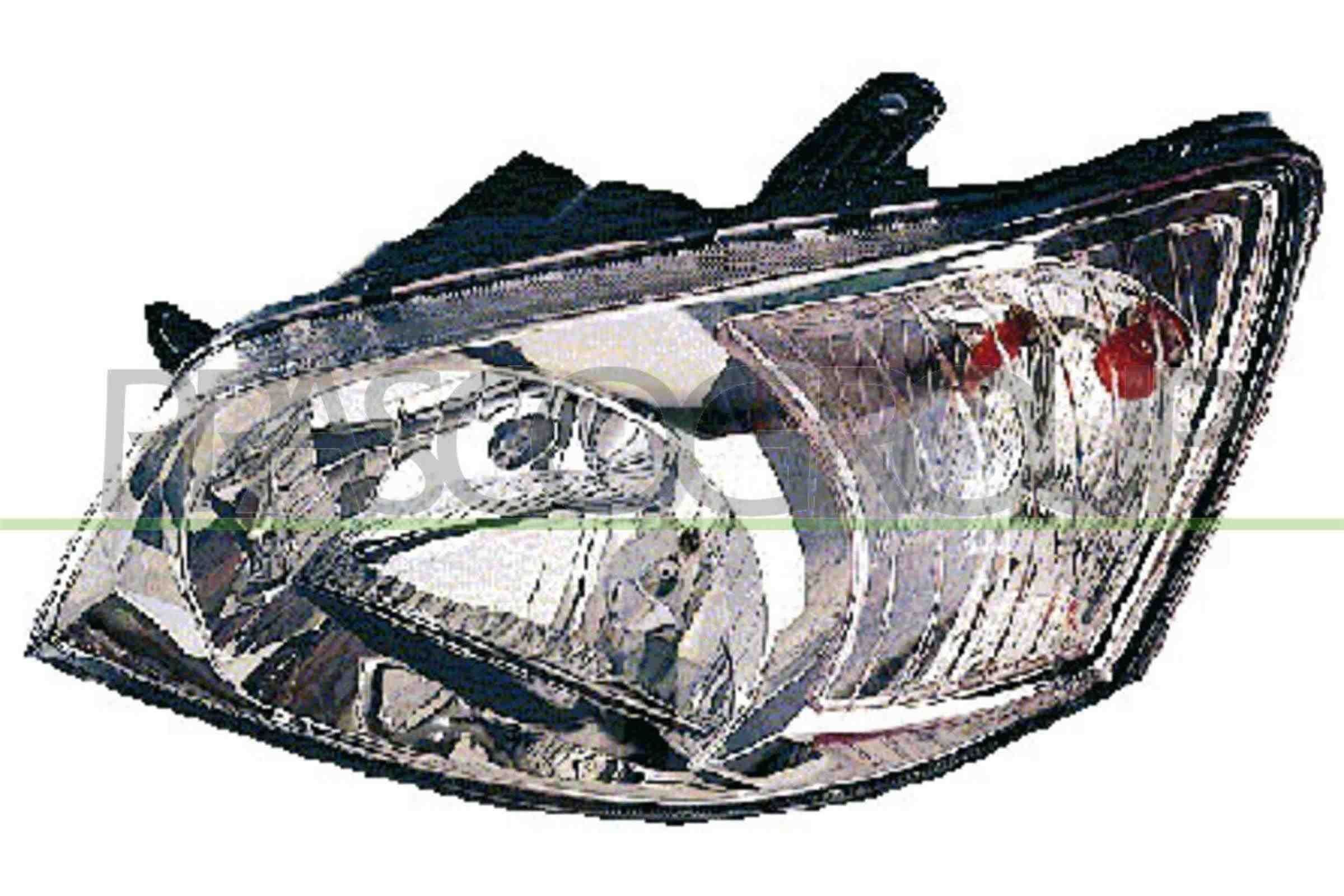 PRASCO HN3304804 Headlight Left, H4, Crystal clear, with indicator, for right-hand traffic, with bulb holder, with bulb, without electric motor, without motor for headlamp levelling