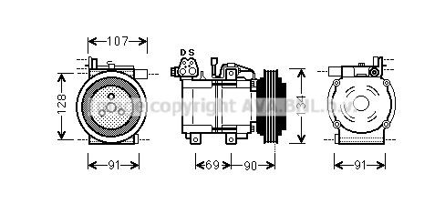 PRASCO HYK278 Coil, magnetic-clutch compressor 97701-29000