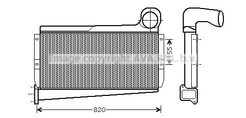 PRASCO ME4225 Ladeluftkühler für MERCEDES-BENZ SK LKW in Original Qualität