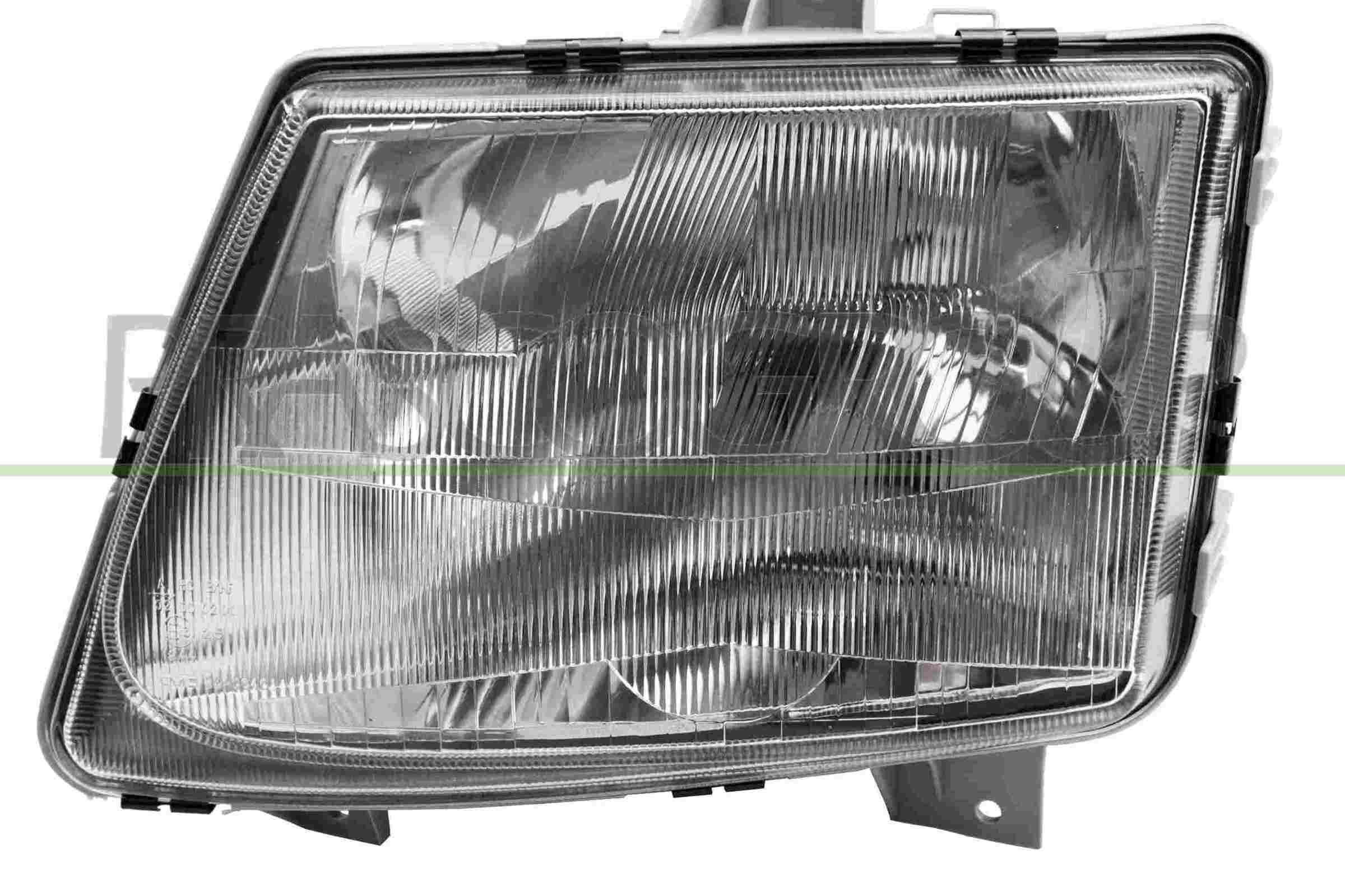 Headlight PRASCO Left, H1, H4, without motor for headlamp levelling - ME9084604