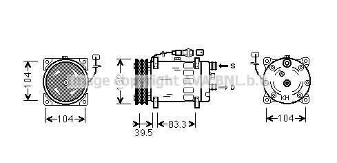PRASCO MNAK047 Klimakompressor für MAN M 2000 M LKW in Original Qualität