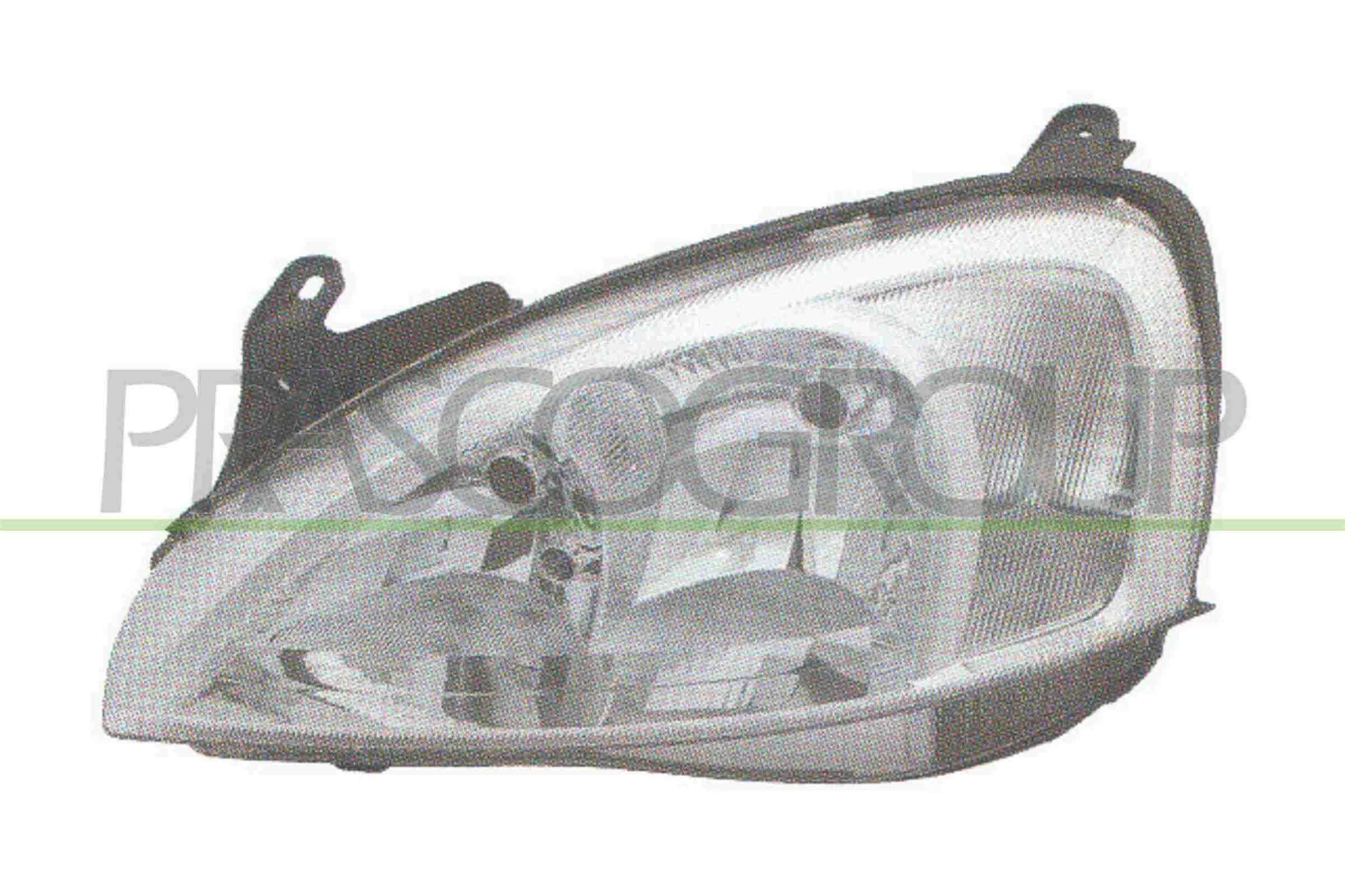 PRASCO OP0304903 Headlight Right, H7/H7, without motor for headlamp levelling