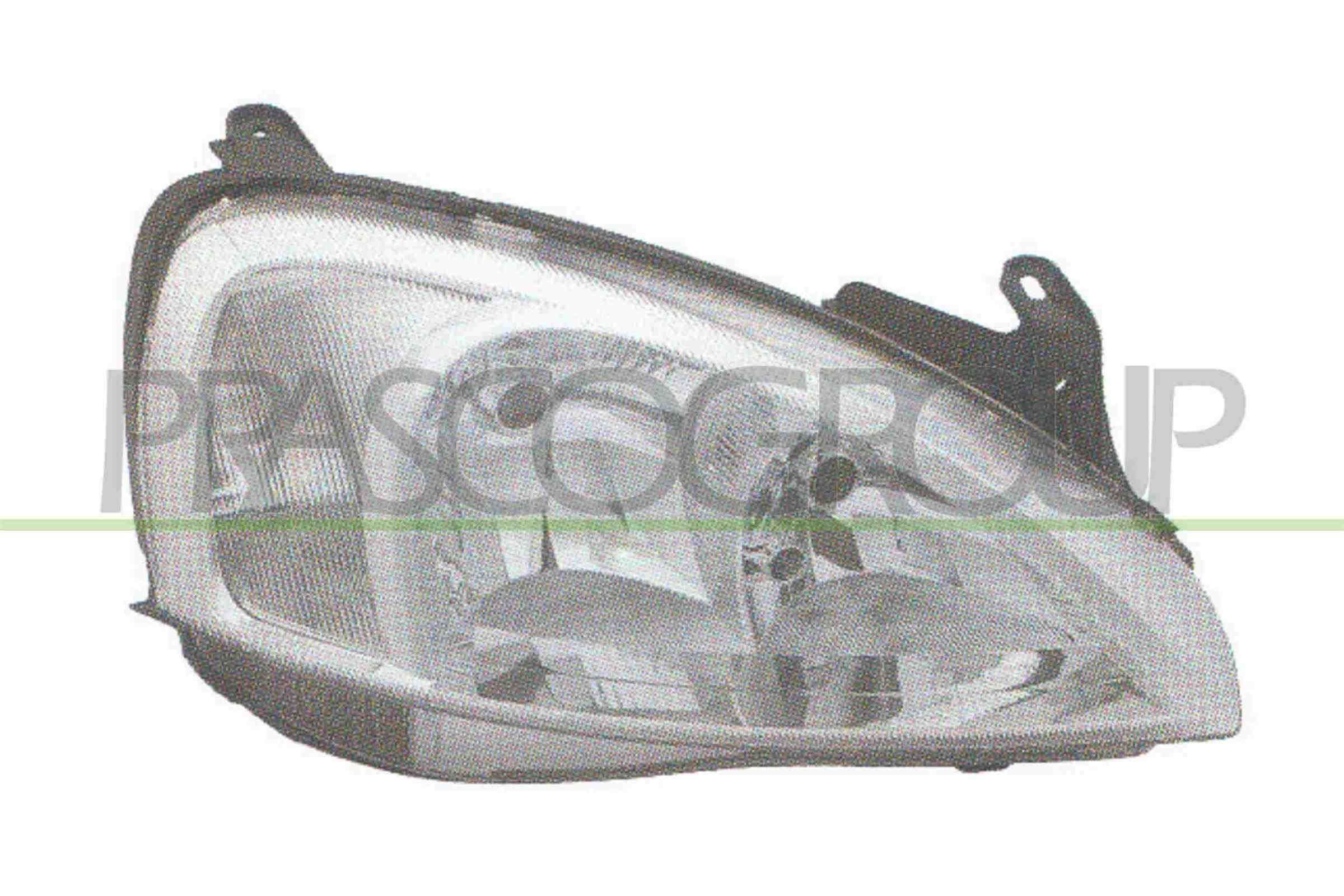 PRASCO OP0304904 Headlight Left, H7/H7, without motor for headlamp levelling