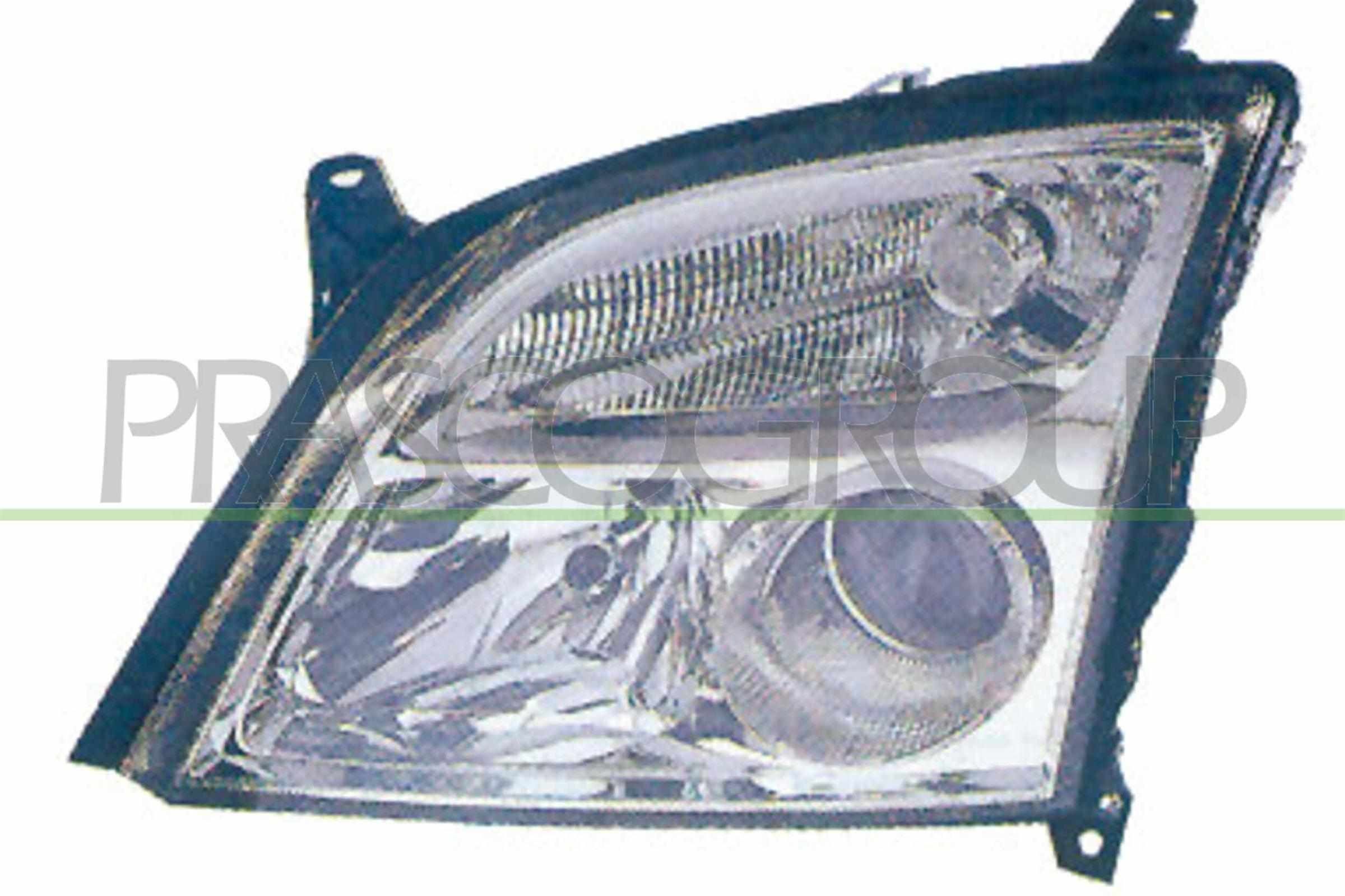 PRASCO OP0564804 Headlight Left, H7/H7, Crystal clear, with indicator, for right-hand traffic, with bulb holder, without motor for headlamp levelling