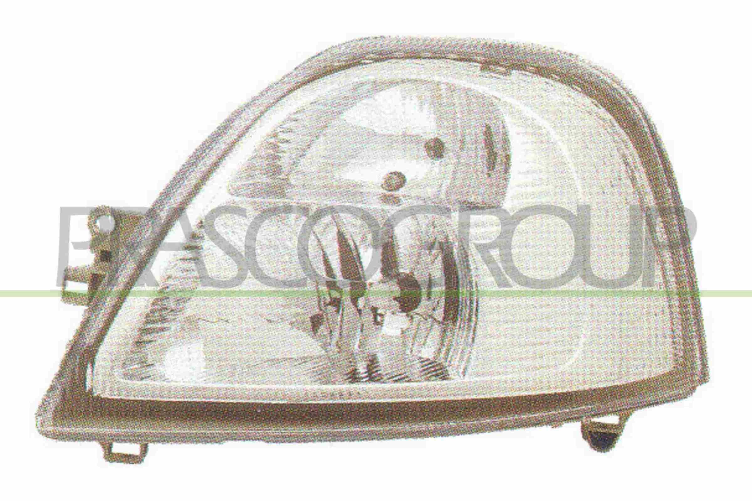 PRASCO OP9524903 Headlight Right, H7, H1, for right-hand traffic, with motor for headlamp levelling