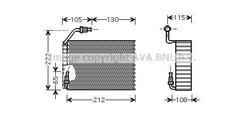 PRASCO Air conditioning evaporator PEV119 Fiat 500 2014