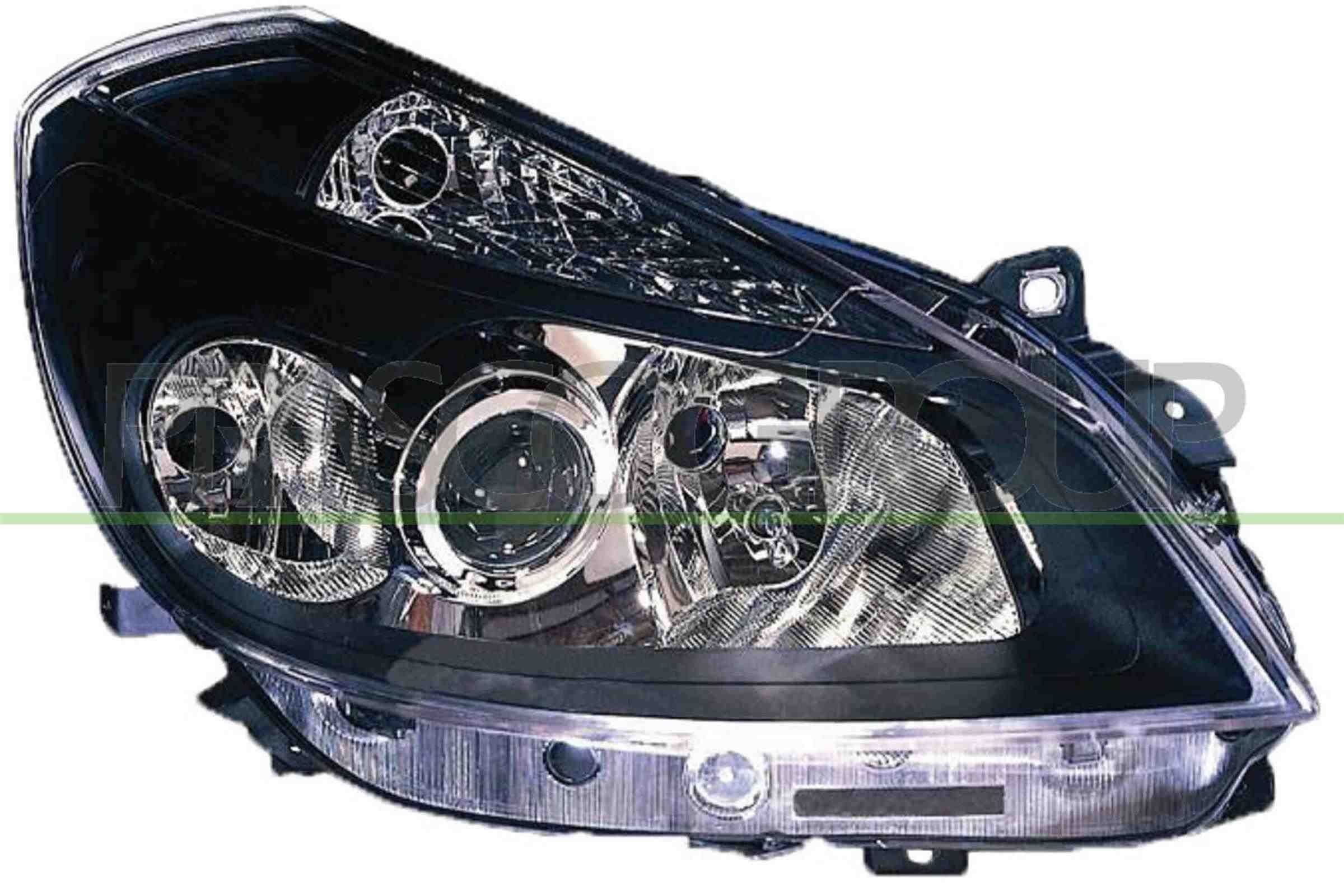 RN3254913 PRASCO Headlight RENAULT Right, H7/H1/H7, Crystal clear, with dynamic bending light, for right-hand traffic, with electric motor, without motor for headlamp levelling
