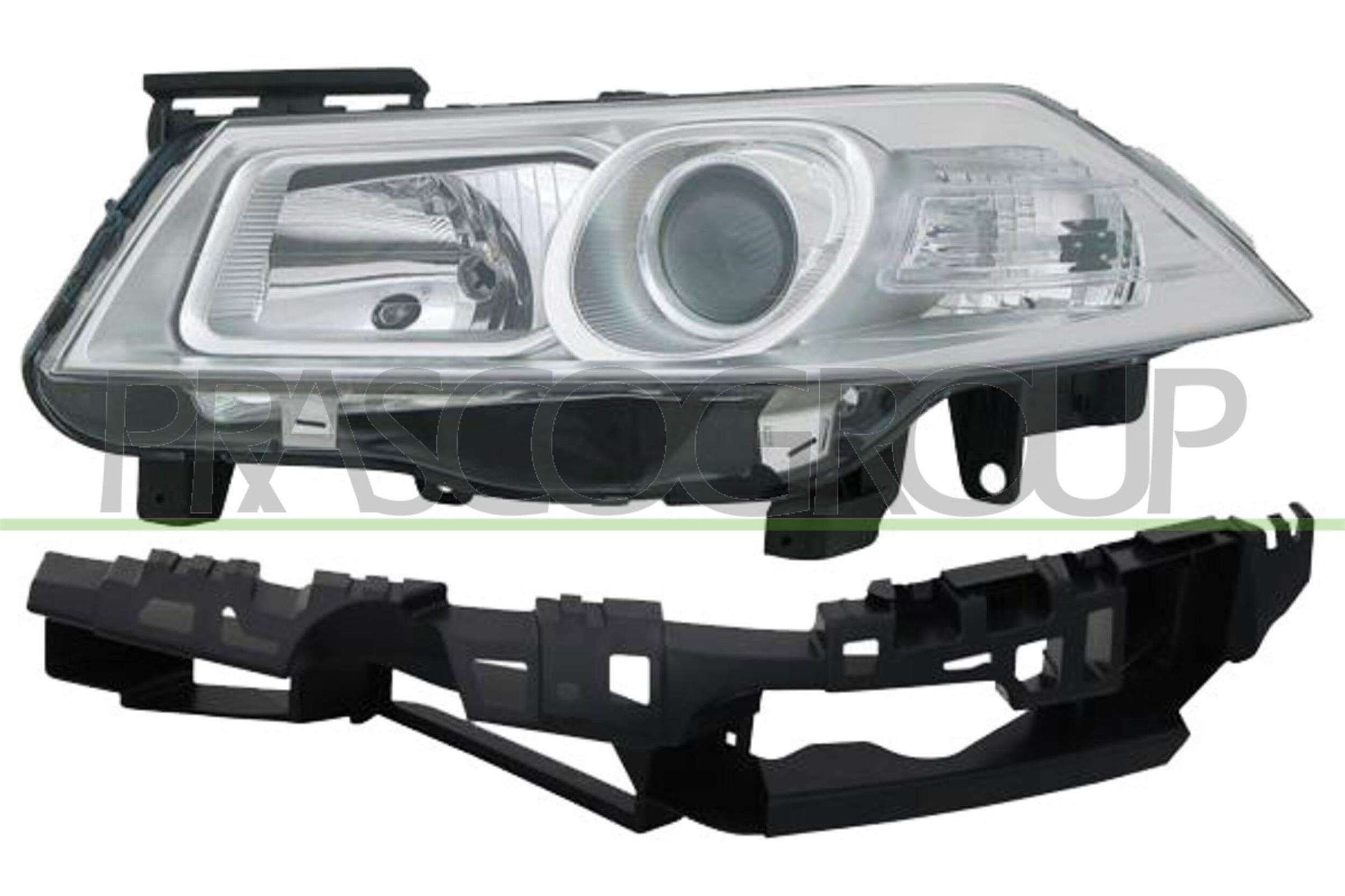 RN4224913 PRASCO Headlight RENAULT Right, H7/H1, H7, H1, Crystal clear, for right-hand traffic, with electric motor, with motor for headlamp levelling
