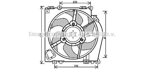 PRASCO RT7542 Cooling fan NISSAN NOTE 2005 in original quality