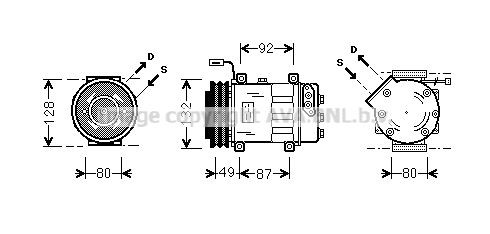 PRASCO SCAK026 Klimakompressor für SCANIA 4 - series LKW in Original Qualität