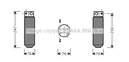 PRASCO SCD014 Klimatrockner für SCANIA 4 - series LKW in Original Qualität