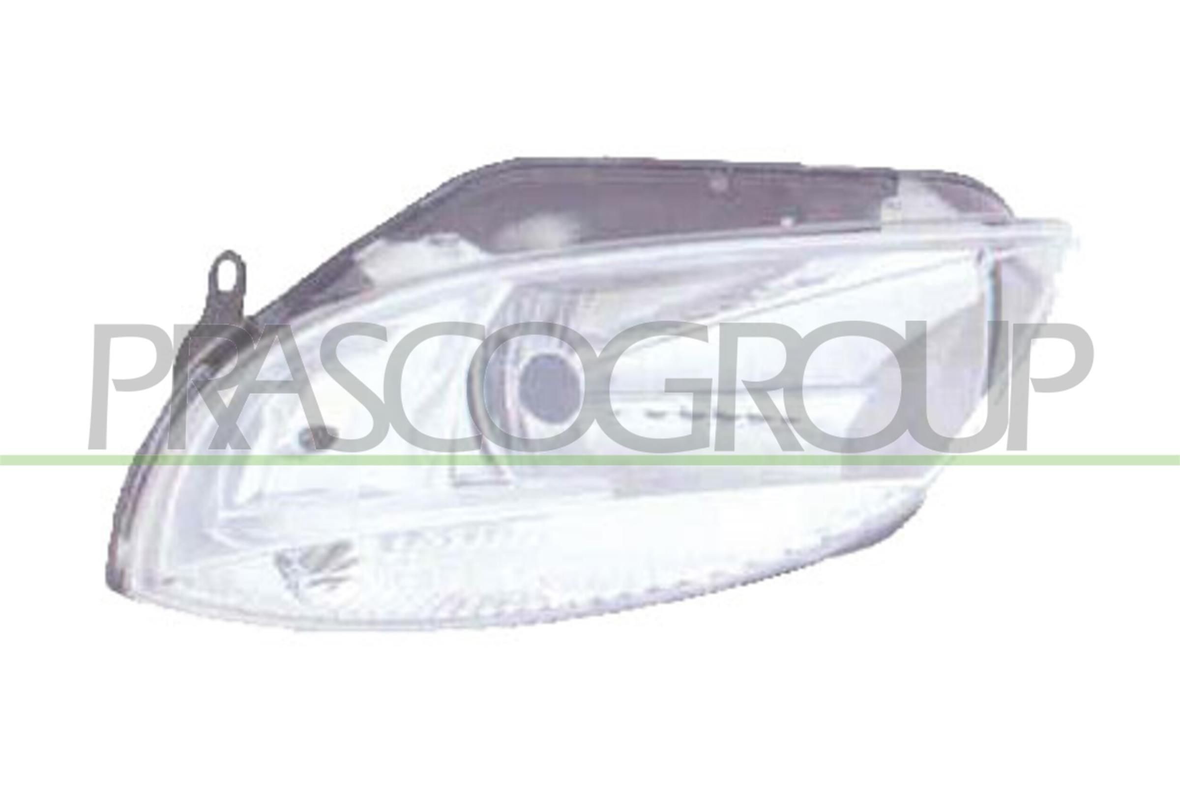 PRASCO SK3244804 Headlight Left, H4, Crystal clear, with motor for headlamp levelling