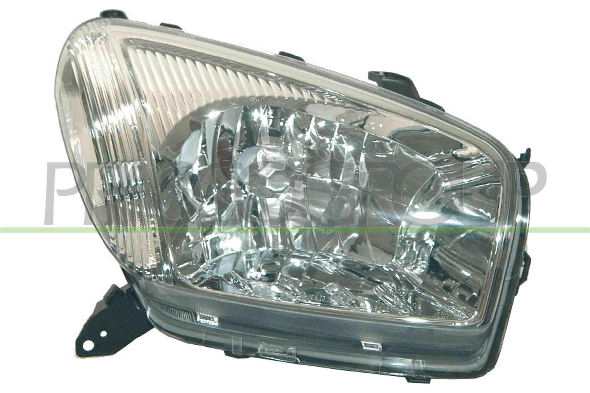 TY2834803 PRASCO Headlight TOYOTA Right, H4, Crystal clear, for right-hand traffic, without electric motor, without motor for headlamp levelling