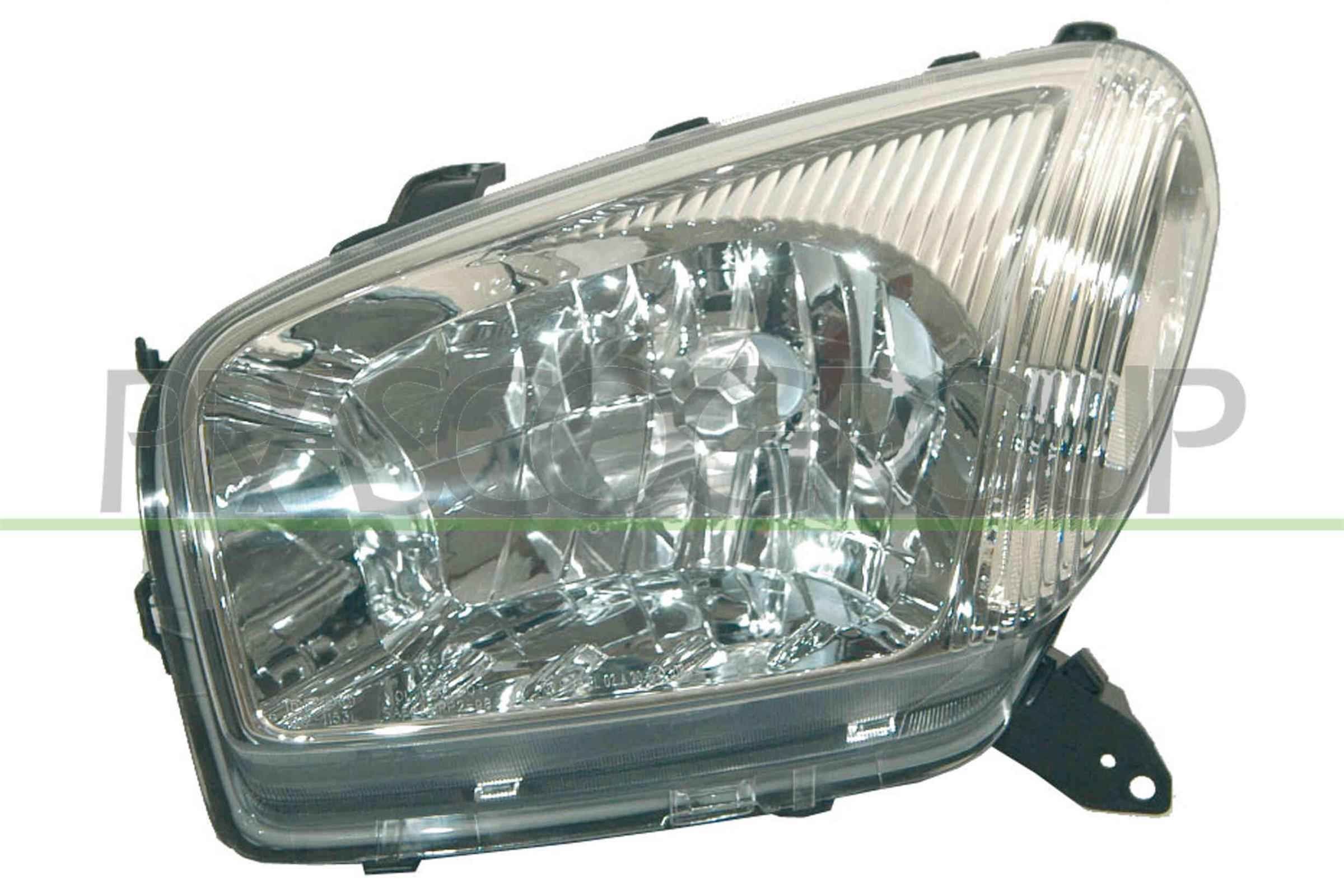 PRASCO TY2834804 Headlight Left, H4, Crystal clear, for right-hand traffic, without motor for headlamp levelling