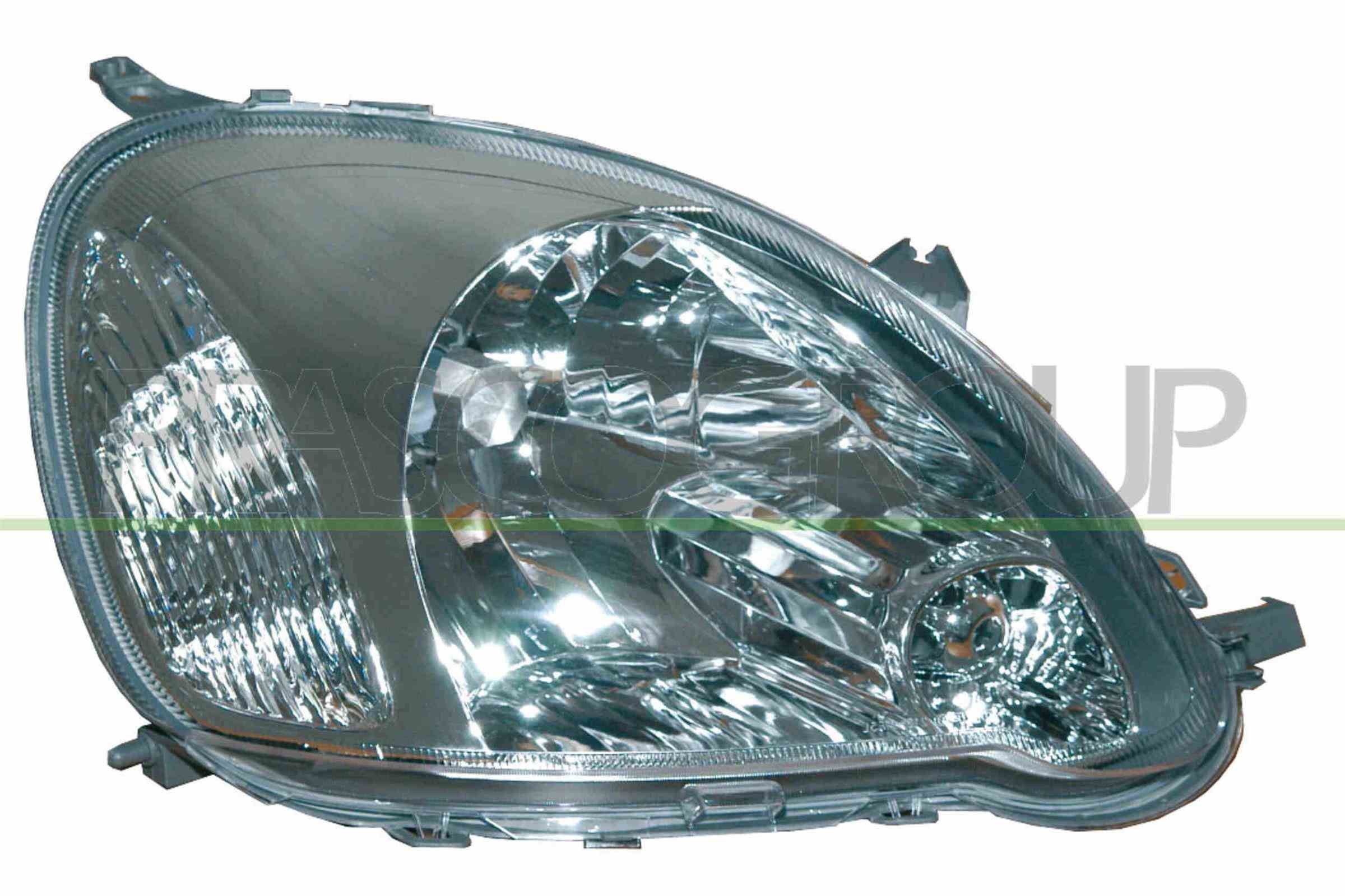 PRASCO TY3244803 Headlight Right, H4, dark, with indicator, for right-hand traffic, with bulb holder, without motor for headlamp levelling