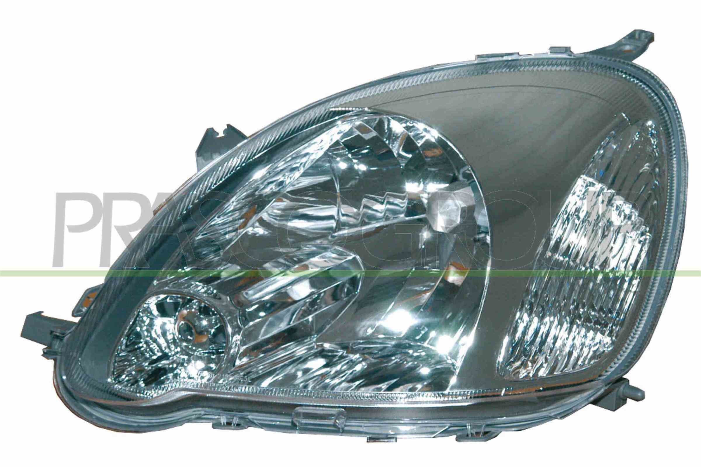 PRASCO TY3244804 Headlight Left, H4, dark, with indicator, for right-hand traffic, with bulb holder, without motor for headlamp levelling