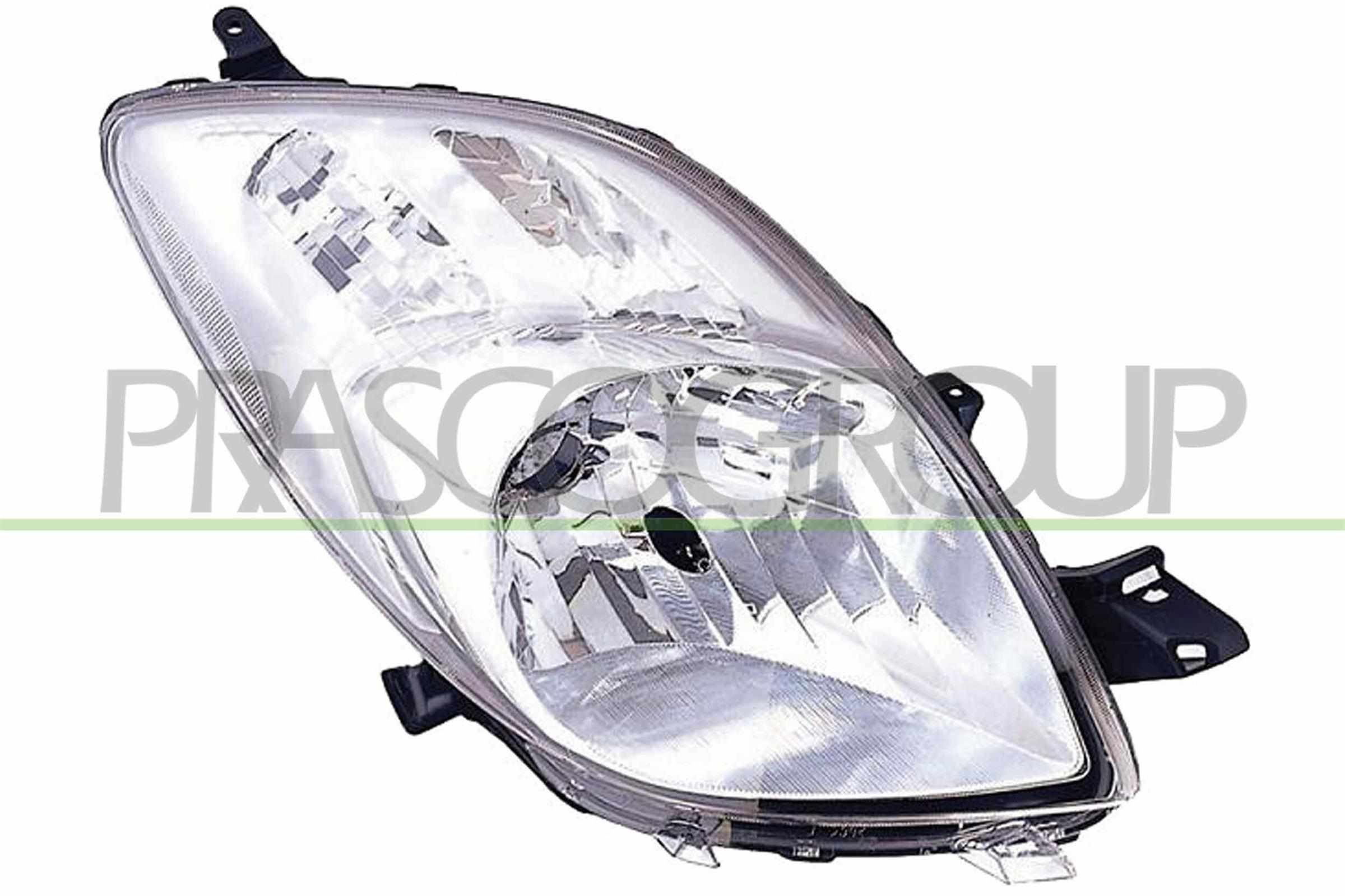 TY3254803 PRASCO Headlight TOYOTA Right, H4, Crystal clear, with indicator, for right-hand traffic, with electric motor, with motor for headlamp levelling