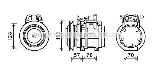 PRASCO UGK006 Klimakompressor für MERCEDES-BENZ UNIMOG LKW in Original Qualität