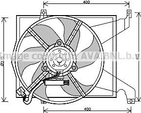 PRASCO VO7511 Fan, radiator ETP8475