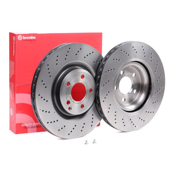 BREMBO Brake rotors 09.B855.51 suitable for MERCEDES-BENZ CLS